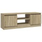 vidaXL Mueble de TV con puerta roble Sonoma 102x30x36 cm vidaXL Mueble de TV con puerta roble Sonoma 102x30x36 cm
