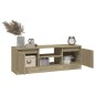 vidaXL Mueble de TV con puerta roble Sonoma 102x30x36 cm vidaXL Mueble de TV con puerta roble Sonoma 102x30x36 cm