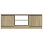 vidaXL Mueble de TV con puerta roble Sonoma 102x30x36 cm vidaXL Mueble de TV con puerta roble Sonoma 102x30x36 cm