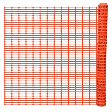 vidaXL Valla de seguridad naranja 50 m