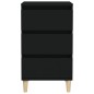 vidaXL Mesita de noche madera contrachapada negro 40x35x70 cm vidaXL Mesita de noche madera contrachapada negro 40x35x70 cm