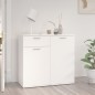 vidaXL Aparador de madera contrachapada blanco 80x36x75 cm vidaXL Aparador de madera contrachapada blanco 80x36x75 cm