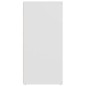 vidaXL Aparador de madera contrachapada blanco 80x36x75 cm vidaXL Aparador de madera contrachapada blanco 80x36x75 cm
