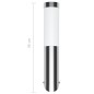 vidaXL Lámpara de pared acero inoxidable impermeable 60 W vidaXL Lámpara de pared acero inoxidable impermeable 60 W