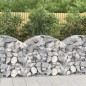 vidaXL Cesta de gaviones forma arco hierro galvanizado 100x50x80/100cm vidaXL Cesta de gaviones forma arco hierro galvanizado 100x50x80/100cm