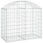 vidaXL Cesta de gaviones forma arco hierro galvanizado 100x50x80/100cm vidaXL Cesta de gaviones forma arco hierro galvanizado 100x50x80/100cm