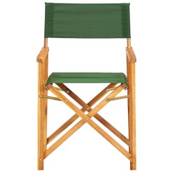 vidaXL Silla de director madera maciza de acacia verde