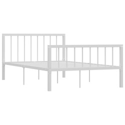 vidaXL Estructura de cama de metal blanco 120x200 cm