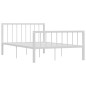 vidaXL Estructura de cama de metal blanco 120x200 cm vidaXL Estructura de cama de metal blanco 120x200 cm