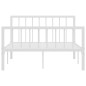 vidaXL Estructura de cama de metal blanco 120x200 cm vidaXL Estructura de cama de metal blanco 120x200 cm
