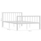 vidaXL Estructura de cama de metal blanco 120x200 cm vidaXL Estructura de cama de metal blanco 120x200 cm