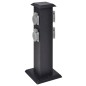 vidaXL Columna negra con enchufes para el jardín vidaXL Columna negra con enchufes para el jardín