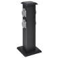 vidaXL Columna negra con enchufes para el jardín vidaXL Columna negra con enchufes para el jardín