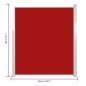 vidaXL Toldo lateral retráctil de jardín rojo 160x300 cm vidaXL Toldo lateral retráctil de jardín rojo 160x300 cm