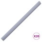 vidaXL Panel de valla de PVC gris claro mate 35x0,19 m vidaXL Panel de valla de PVC gris claro mate 35x0,19 m