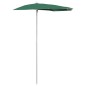 vidaXL Sombrilla de jardín semicircular con palo 300x150 cm verde vidaXL Sombrilla de jardín semicircular con palo 300x150 cm verde
