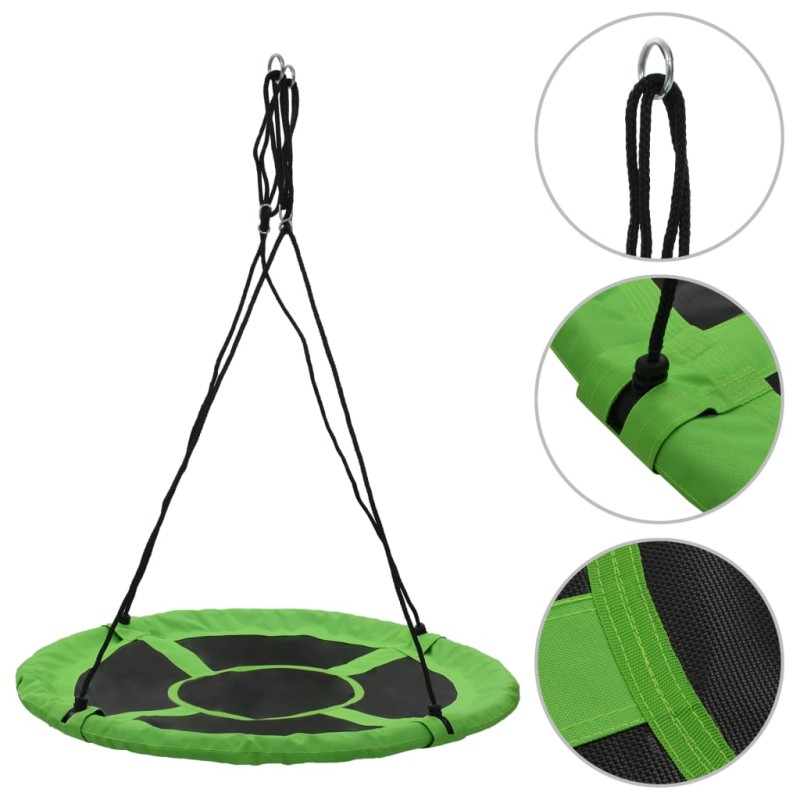 vidaXL Columpio 110 cm 100 kg verde vidaXL Columpio 110 cm 100 kg verde