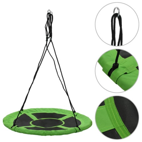vidaXL Columpio 110 cm 100 kg verde