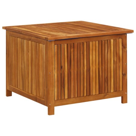 vidaXL Caja de almacenaje de jardín madera maciza acacia 75x75x58 cm