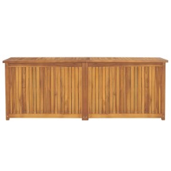vidaXL Baúl de jardín madera maciza de teca 150x50x55 cm
