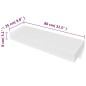 vidaXL Estante flotante pared con 1 cajón MDF blanco para libros/DVD vidaXL Estante flotante pared con 1 cajón MDF blanco para libros/DVD
