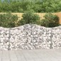 vidaXL Cesta gaviones forma arco hierro galvanizado 200x30x100/120 cm vidaXL Cesta gaviones forma arco hierro galvanizado 200x30x100/120 cm