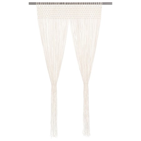 vidaXL Cortina de macramé algodón 140x240 cm