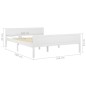 vidaXL Estructura de cama de madera maciza de pino blanca 160x200 cm vidaXL Estructura de cama de madera maciza de pino blanca 160x200 cm