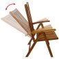 vidaXL Set de comedor de jardín 7 piezas madera maciza de acacia