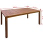 vidaXL Set de comedor de jardín 7 piezas madera maciza de acacia