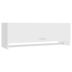 vidaXL Armario de madera contrachapada blanco 100x32,5x35 cm