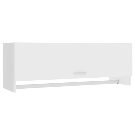 vidaXL Armario de madera contrachapada blanco 100x32,5x35 cm