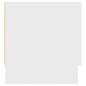 vidaXL Armario de madera contrachapada blanco 100x32,5x35 cm vidaXL Armario de madera contrachapada blanco 100x32,5x35 cm