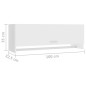 vidaXL Armario de madera contrachapada blanco 100x32,5x35 cm vidaXL Armario de madera contrachapada blanco 100x32,5x35 cm