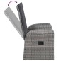 vidaXL Juego de comedor de jardín 7 piezas con cojines gris vidaXL Juego de comedor de jardín 7 piezas con cojines gris