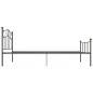 vidaXL Estructura de cama de metal gris 90x200 cm