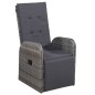 vidaXL Juego de comedor de jardín 7 piezas con cojines gris vidaXL Juego de comedor de jardín 7 piezas con cojines gris