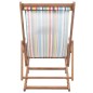 vidaXL Silla de playa plegable de tela y estructura madera multicolor vidaXL Silla de playa plegable de tela y estructura madera multicolor
