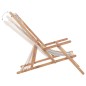 vidaXL Silla de playa plegable de tela y estructura madera multicolor vidaXL Silla de playa plegable de tela y estructura madera multicolor