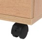 vidaXL Cajonera de madera 33x45x60 cm color roble vidaXL Cajonera de madera 33x45x60 cm color roble