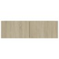 vidaXL Mueble para TV madera contrachapada color roble 100x30x30 cm