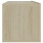 vidaXL Mueble para TV madera contrachapada color roble 100x30x30 cm