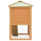 vidaXL Conejera jaula de animales con doble piso de madera vidaXL Conejera jaula de animales con doble piso de madera
