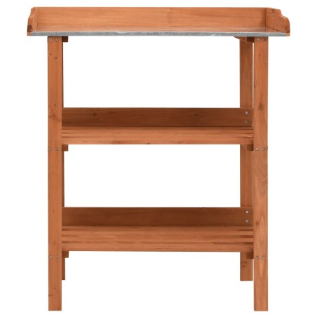 vidaXL Soporte para plantas de madera de abeto 76x37x89 cm