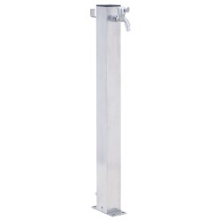 vidaXL Fuente de agua para jardín acero inoxidable cuadrada 40 cm