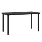 vidaXL Juego de comedor de jardín 5 piezas con cojines negro vidaXL Juego de comedor de jardín 5 piezas con cojines negro