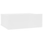 vidaXL Mesita de noche flotante madera contrachapada blanco 40x30x15cm vidaXL Mesita de noche flotante madera contrachapada blanco 40x30x15cm