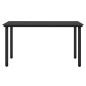 vidaXL Juego de comedor de jardín 5 piezas con cojines negro vidaXL Juego de comedor de jardín 5 piezas con cojines negro