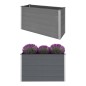 vidaXL Arriate de WPC gris 150x50x91 cm
