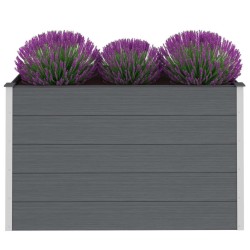 vidaXL Arriate de WPC gris 150x50x91 cm